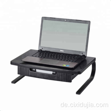 Nützlicher Kunststoff / Stahl Laptop / Monitor Stand Riser mit Schublade